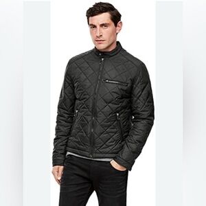 Surplus Mens Black Quilted Moto Jacket XL Lightweight Streetwear Fall Outerwear